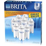 Brita Pitcher Replacement Filter, Fits in All Brita Pitchers & Dispensers, 8 Filters