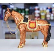 Brown Horse Gilt Jewelry Gift Box with Fine Crystals