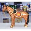 Brown Horse Gilt Jewelry Gift Box with Fine Crystals