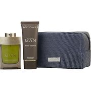Bvlgari Man Wood Essence Eau De Parfum Spray & Aftershave Balm & Pouch for Men, 3.4 oz & 3.4 oz