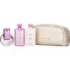Omnia Pink Sapphire Edt Spray & Body Lotion & Shower Gel & Pouch for Women