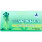 Cleansing Tea, Lemon Lime Flavor, Colon Cleanse, 18 Tea Bags, LM Herbs