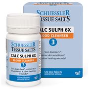 Calc Sulph 6X Blood Cleanser, 125 Tablets, Schuessler Tissue Salts