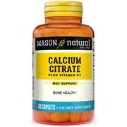 Calcium Citrate 1500 mg with Vitamin D, 60 Caplets, Mason Natural