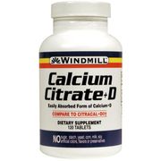 Calcium Citrate + D, 60 Tablets, Windmill Health Products