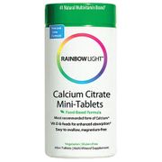 Calcium Citrate Mini-Tablets, Food Based Formula, 120 Mini Tablets, Rainbow Light