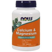 Calcium-Magnesium 500/250 mg, 100 Tablets, NOW Foods