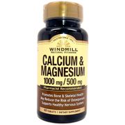 Calcium Magnesium, 60 Tablets, Windmill Health Products