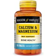 Calcium & Magnesium, 100 Tablets, Mason Natural