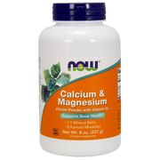 Calcium/Magnesium Citrate Powder, 8 oz, NOW Foods