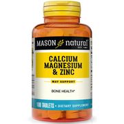 Calcium, Magnesium & Zinc, 100 Tablets, Mason Natural