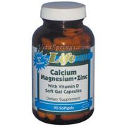 Calcium Magnesium Zinc, 90 Softgels, LifeTime