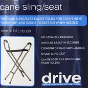 Cane Sling/Seat, Foldable, Drive Medical