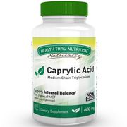 Caprylic Acid 600 mg, 100 Softgels, Health Thru Nutrition