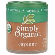 Cayenne Pepper, Ground, 0.53 oz, Simply Organic