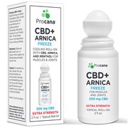 CBD+ Arnica Freeze Topical Roll On Extra Strength, 2 oz, Procana Laboratories