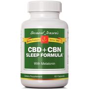 CBD+CBN Sleep Formula with Melatonin, 60 Capsules, Bernard Jensen
