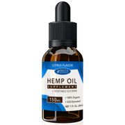 CBD E-Liquid Vape Oil 150 mg, Hemp Oil Supplement, Citrus Flavor, 30 ml, Delta Botanicals