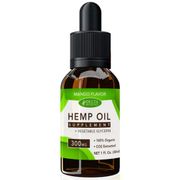 CBD E-Liquid Vape Oil 300 mg, Hemp Oil Supplement, Mango Flavor, 30 ml, Delta Botanicals