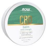 CBD Extra Strength Balm, 3 oz, NOW Foods