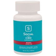 CBD Gel Caps, Boost, 1000 mg, 30 Capsules, Social CBD