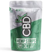 CBD Hemp Strips, 15 mg Per Sublingual Strip, 3 ct x 20 Pouches, CBDfx