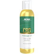 CBD Massage Oil, 4 oz, NOW Foods