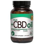 CBD Oil 10 mg, Value Size, 60 Capsules, PlusCBD Oil