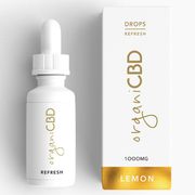 CBD Oil Drops, 1000 mg, Lemon, 30 ml, organiCBD