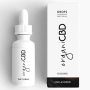 CBD Oil Drops, 1000 mg, Unflavored, 30 ml, organiCBD
