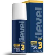 CBD Sports Roll On 1800 mg, Level 3, Cooling Mint, 2.5 oz, Level Select CBD