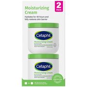 Cetaphil Moisturizing Cream, Fragrance Free, 16 oz x 2 Jars