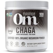 Chaga Mushroom Superfood Powder, 200 g, Om Organic Mushroom Nutrition
