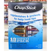 ChapStick Lip Balm Variety Pack (Chap Stick), 13 Sticks (Individual Blister Cards)