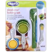 Chef'n Sleekstor Baking Set (Measuring Cups, Measuring Spoons & Spatula)