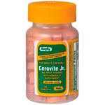 Children's Chewable Cerovite Jr, 60 Tablets, Watson Rugby