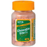 Children's Chewable Vite w/ Iron, 100 Tablets, Watson Rugby
