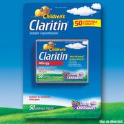 Children's Claritin Grape Chewables, Loratadine 5 mg, 50 Tablets