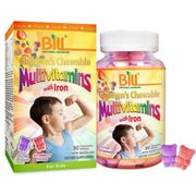 Children's Multivitamins with Iron, Strawberry & Grape Flavours, 90 Chewable Tablets, Bill Natural Sources