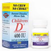 Children's Vitamin D3, 100 Instant Dissolve Tablets, Superior Source