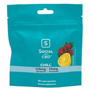 Chill CBD Gummies - Lemon Berry, 10 Count, Social CBD