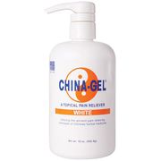 China-Gel Topical Pain Reliever, White, 16 oz Bottle with Pump