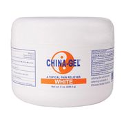China-Gel Topical Pain Reliever, White, 8 oz Jar