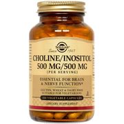 Choline/Inositol 250/250 mg, 100 Vegetable Capsules, Solgar