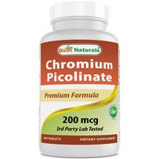Chromium Picolinate 200 mcg, 240 Tablets, Best Naturals