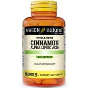 Cinnamon Alpha Lipoic Acid Complex, 60 Capsules, Mason Natural