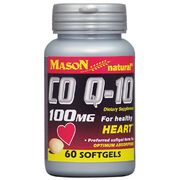 Co Q-10 100 mg, 60 Softgels, Mason Natural