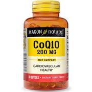 Co Q-10 200 mg, 30 Softgels, Mason Natural