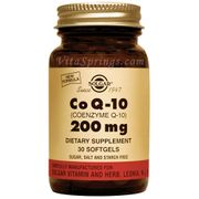 Coenzyme Q-10 200 mg, 30 Softgels, Solgar CoQ10