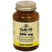 Coenzyme Q-10 200 mg, 30 Vegetable Capsules, Solgar CoQ10